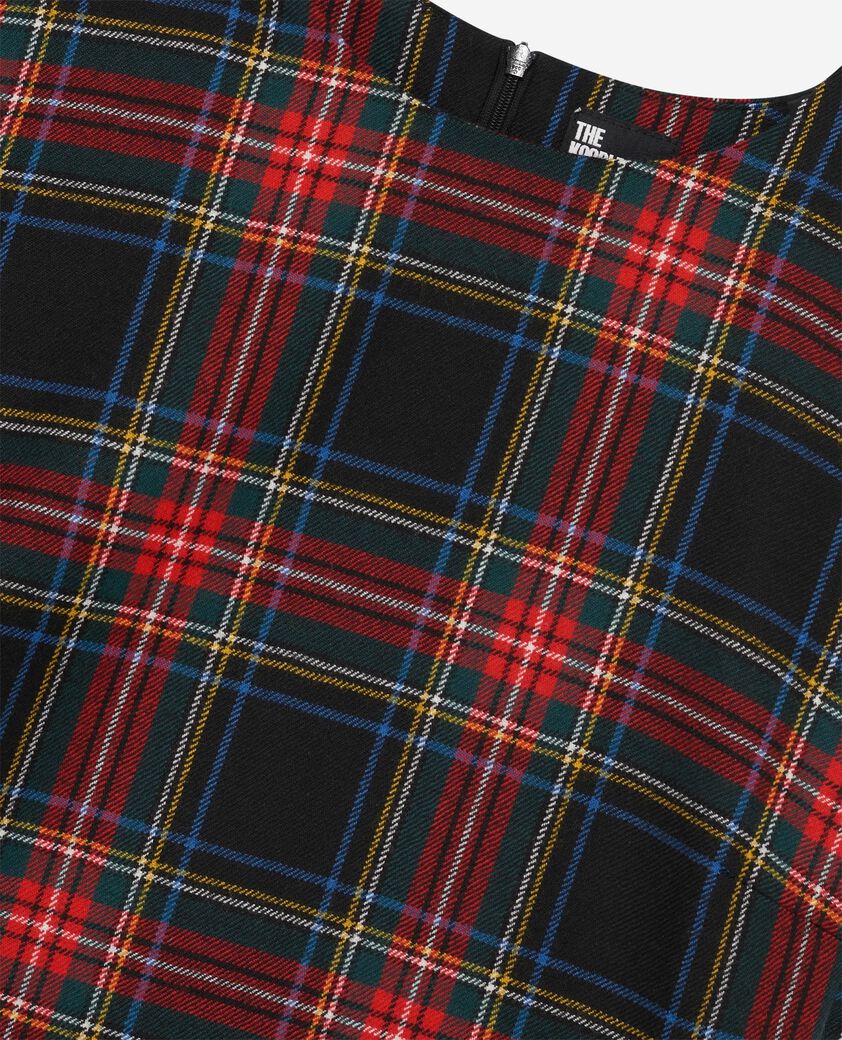 The Kooples WOMEN ROUGE NOIR red and black tartan top