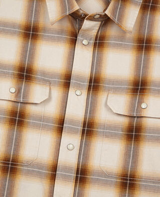 The Kooples H BROWN-BEIGE checked shirt