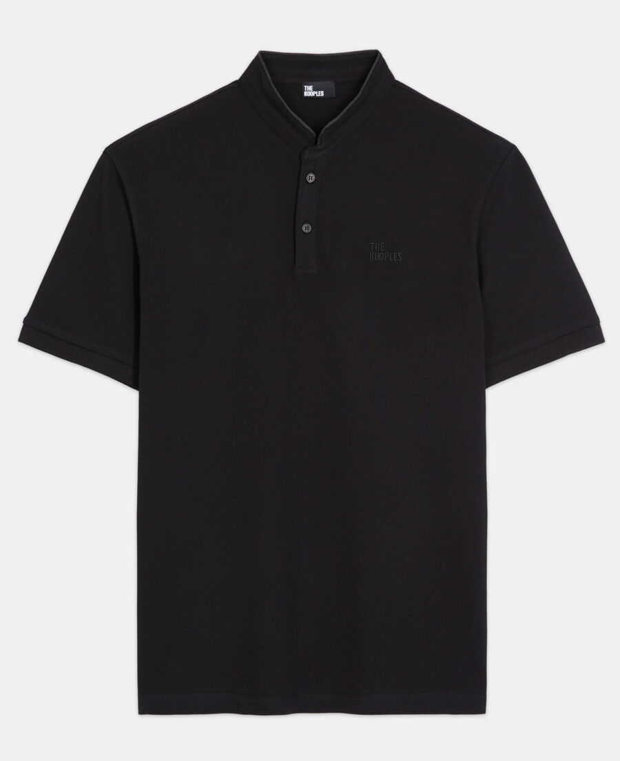 schwarzes poloshirt