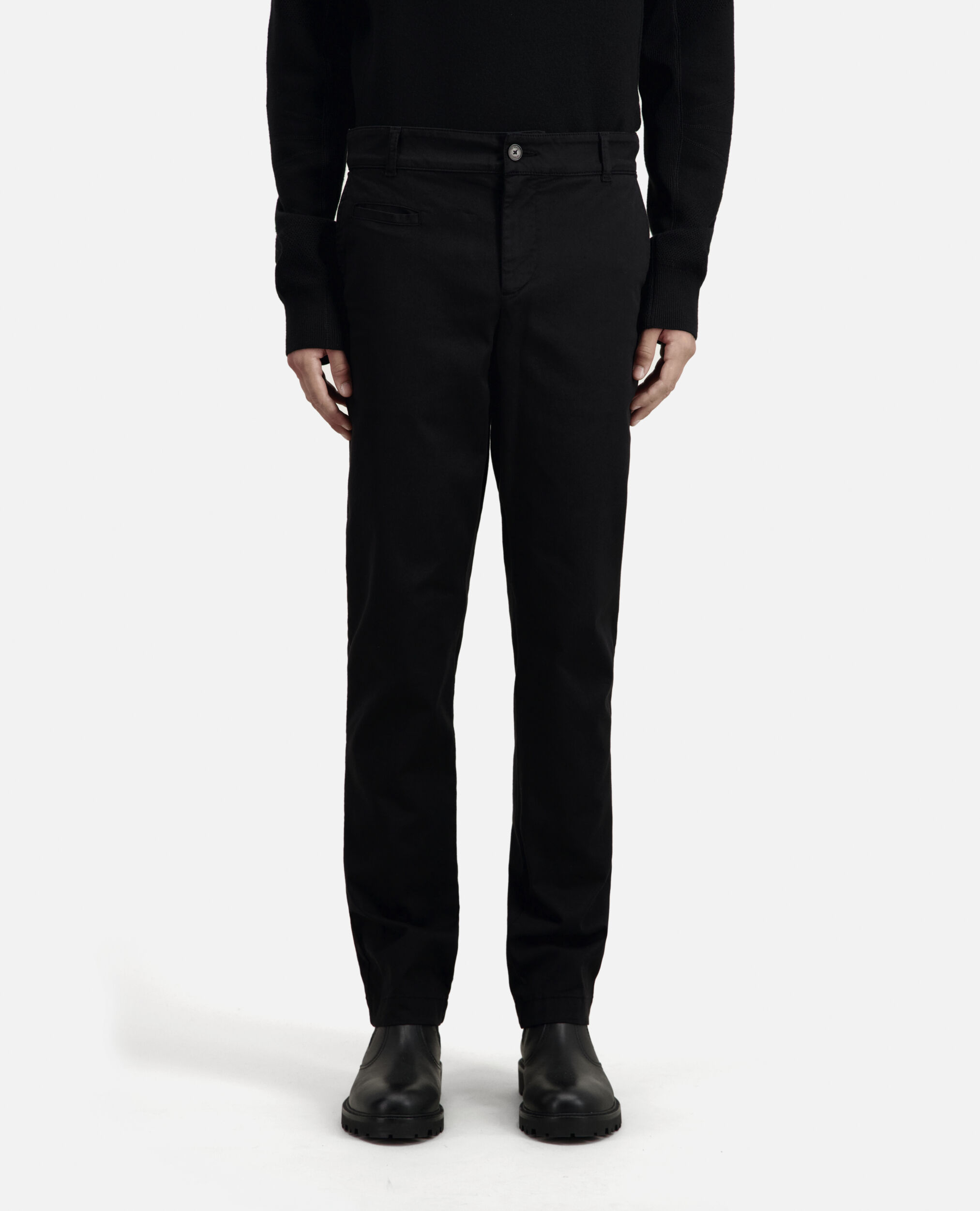Pantalón chino negro, BLACK, hi-res image number null