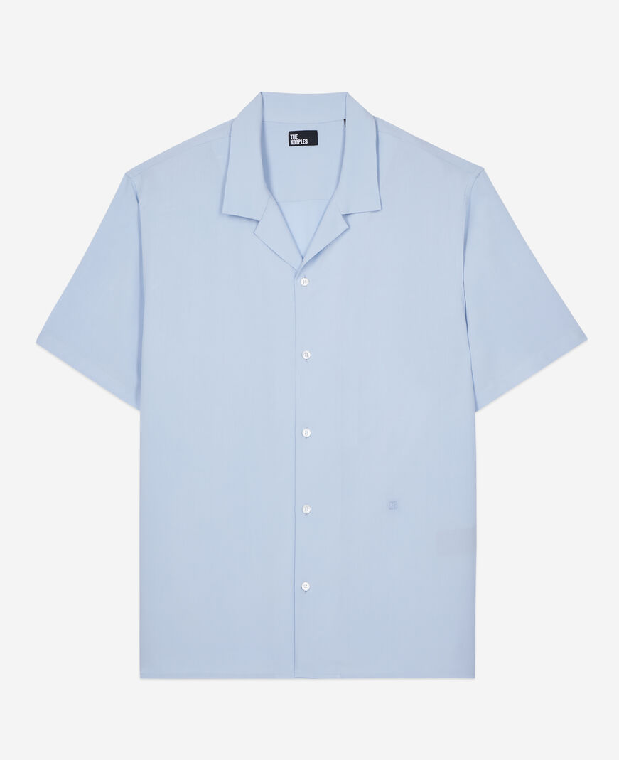 The Kooples HOMME LAVENDER chemise manches courtes bleu ciel