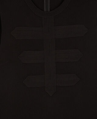 The Kooples DAMEN BLACK schwarzes kurzes faltenkleid