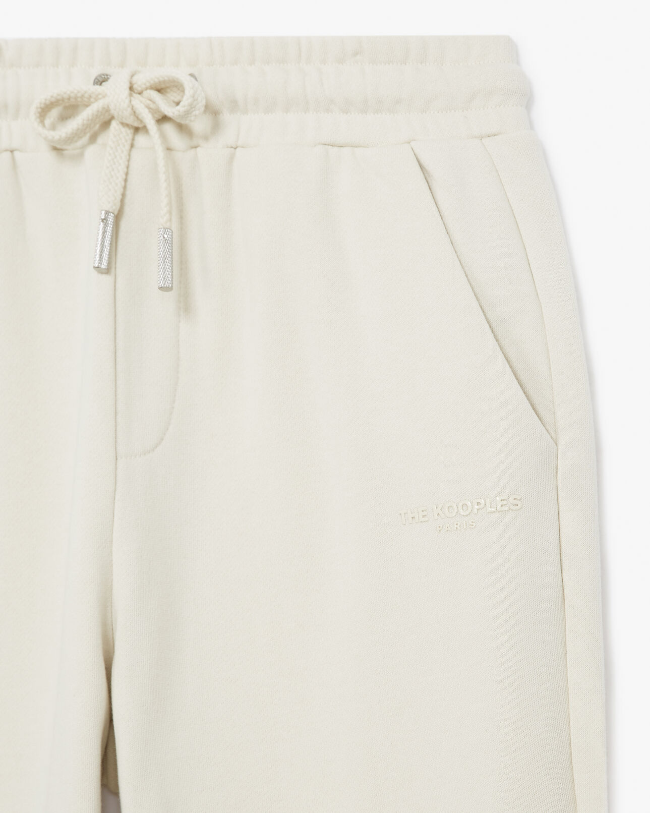 The Kooples FEMME ECRU jogging écru à logo the kooples