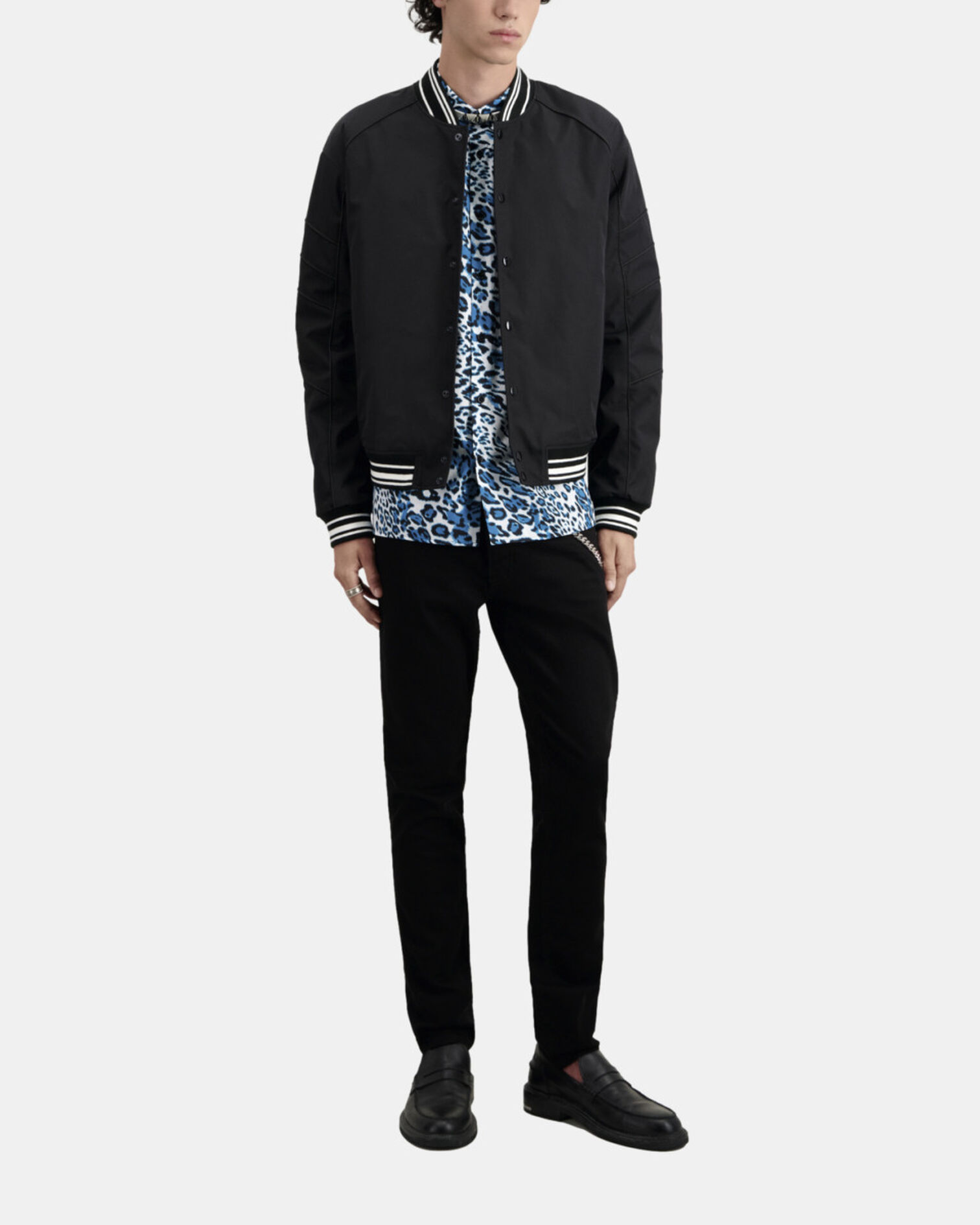 Blouson noir, BLACK, hi-res image number null