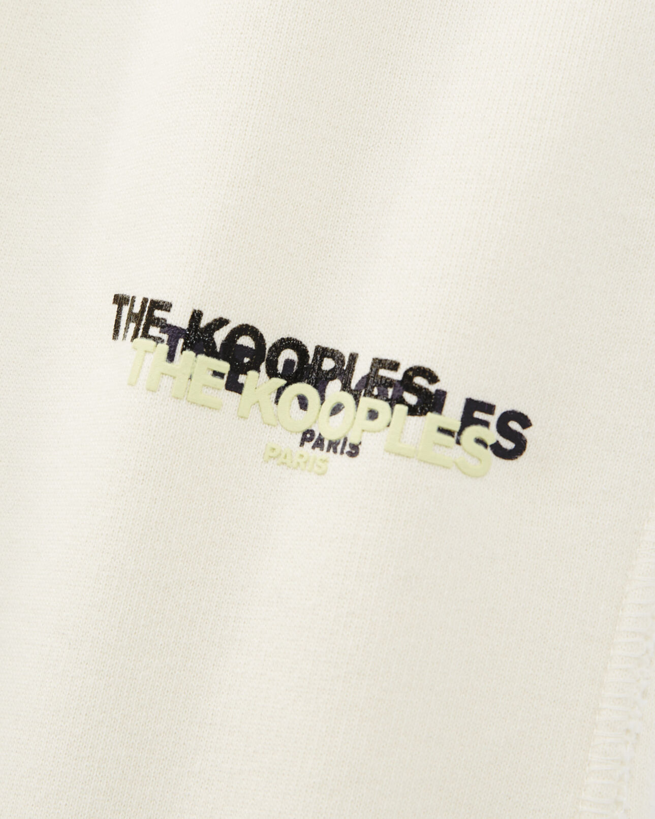 The Kooples HOMME ECRU jogging ample écru triple logo poches