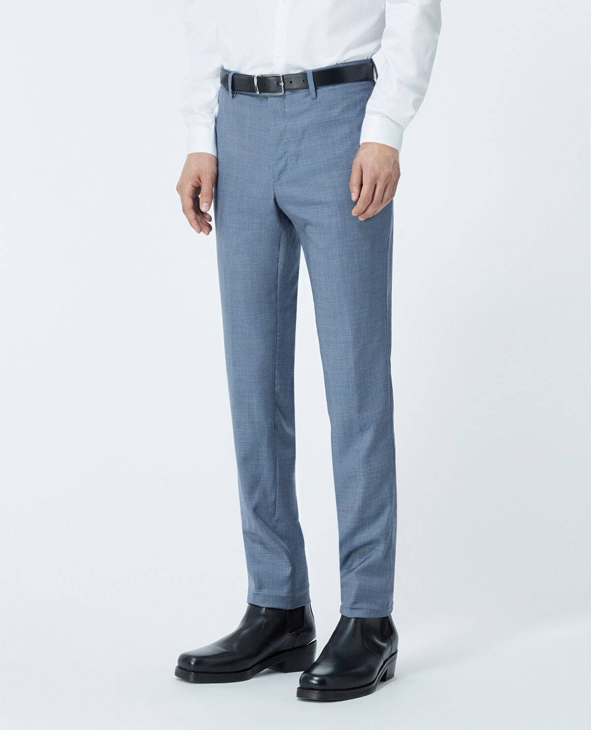 100% Cotton Sky Blue SLIM FIT Full Sleeve Formal Mens Plain Shirt
