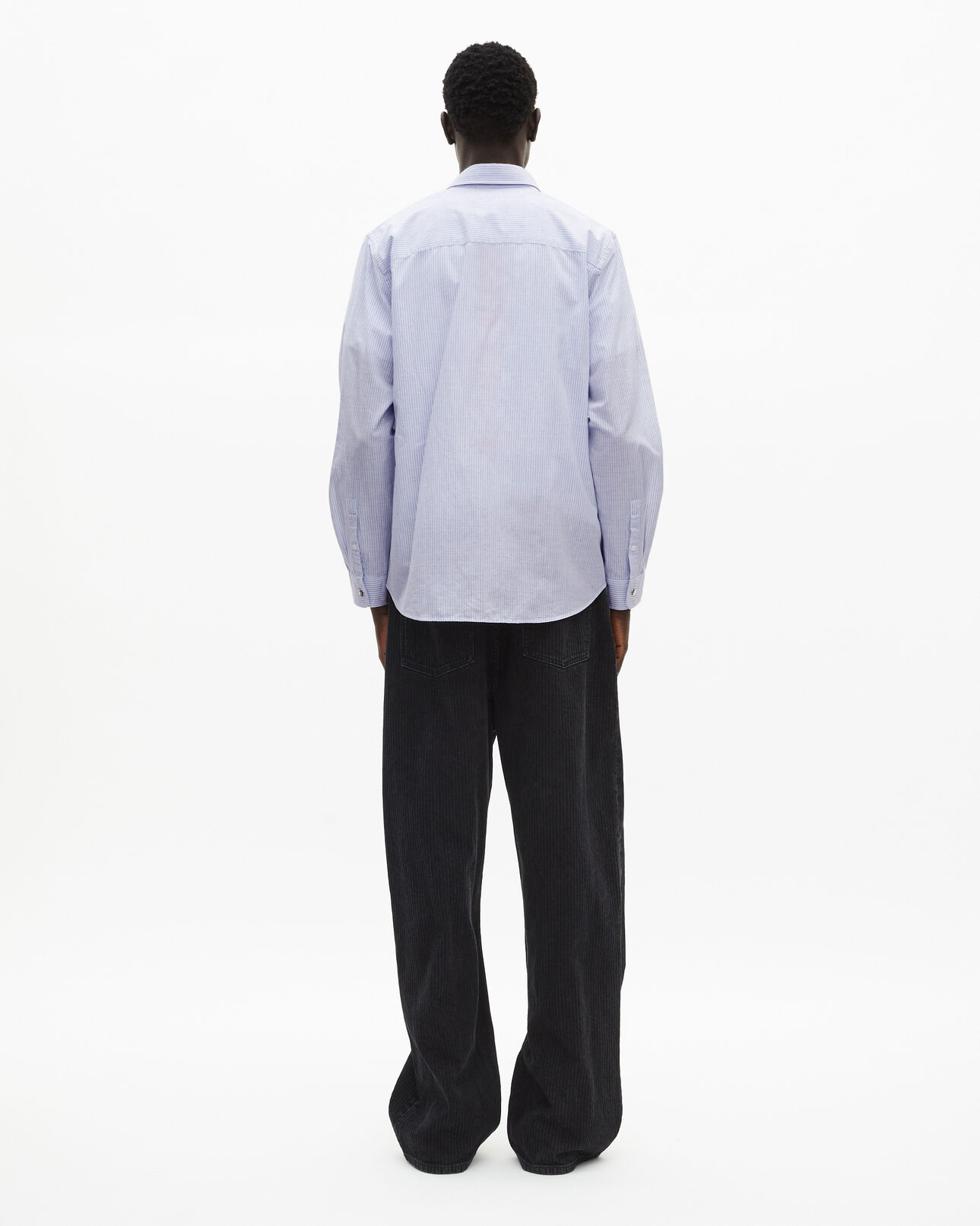 The Kooples MEN BLUE WHITE blue striped shirt