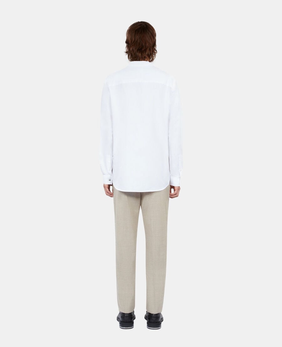 The Kooples HOMME WHITE chemise oxford blanche