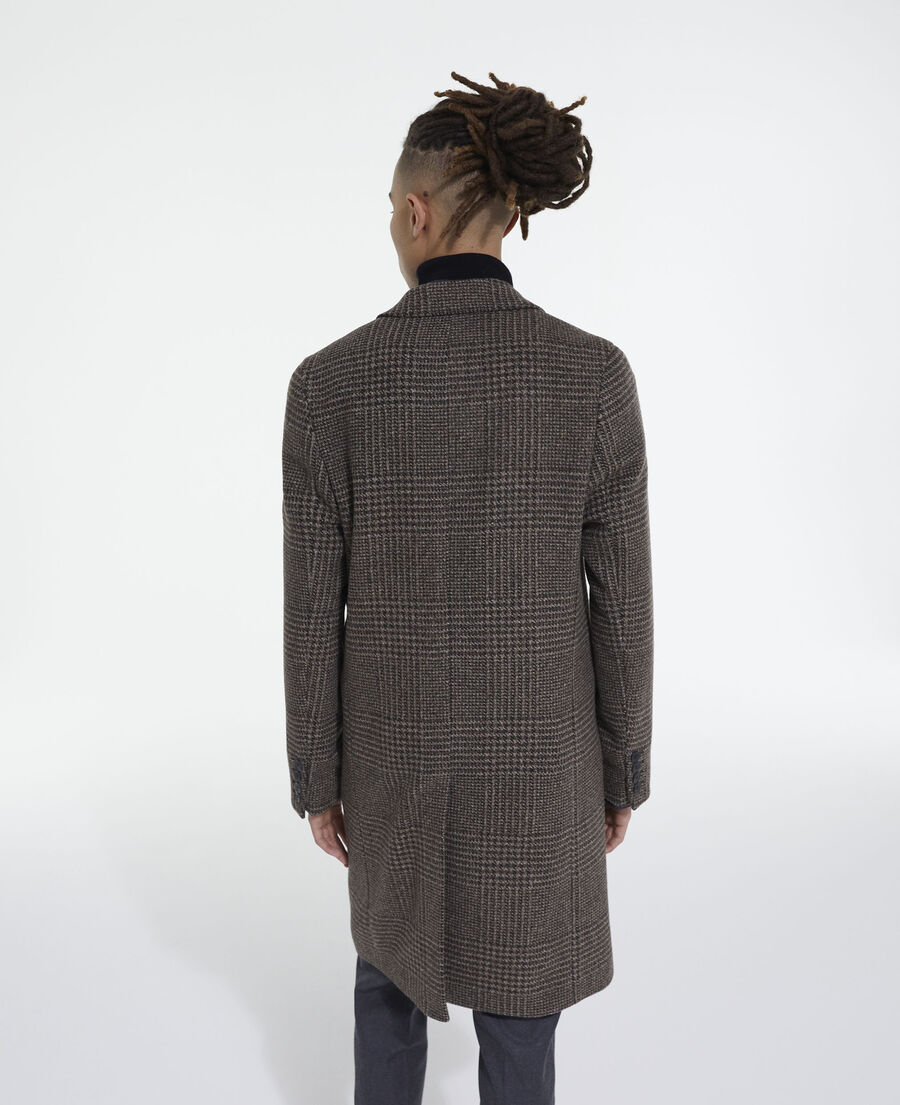 Brown wool coat | The Kooples - US