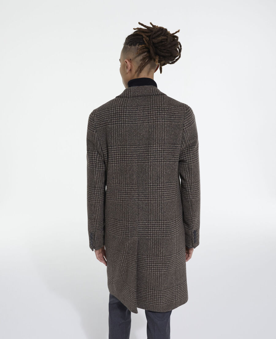 manteau en laine marron