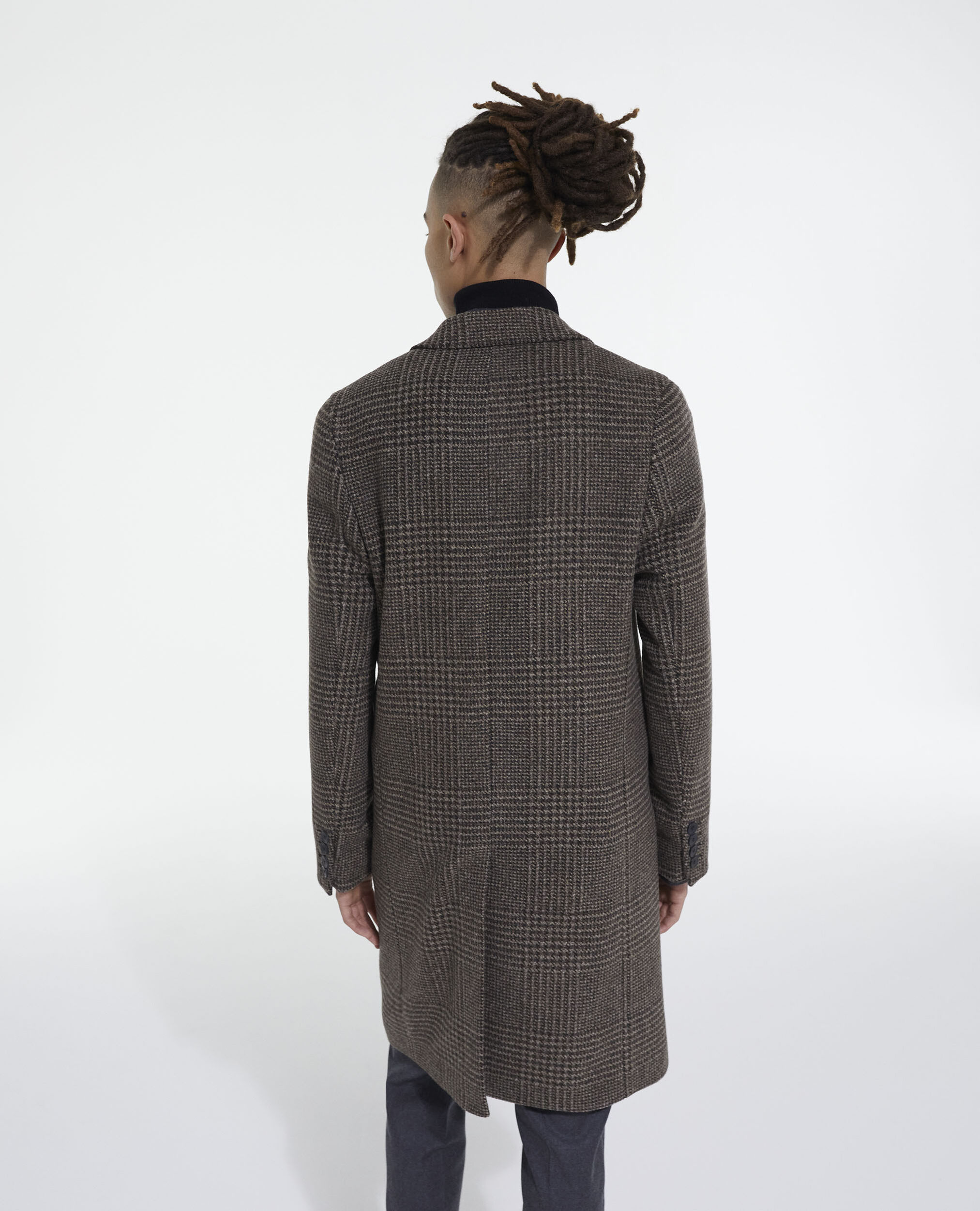 Manteau en laine marron, BROWN, hi-res image number null