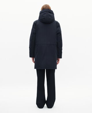 The Kooples HERREN NAVY wasserabweisender parka in marineblau