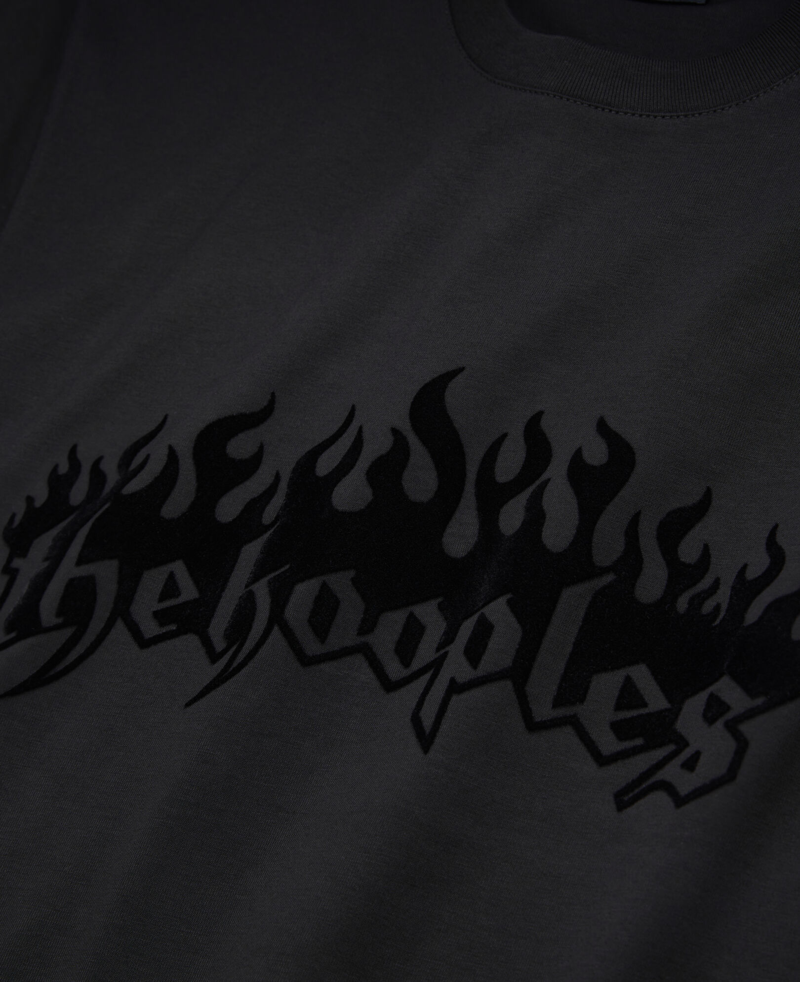 The Kooples HERREN BLACK schwarzes t-shirt herren mit beflockung