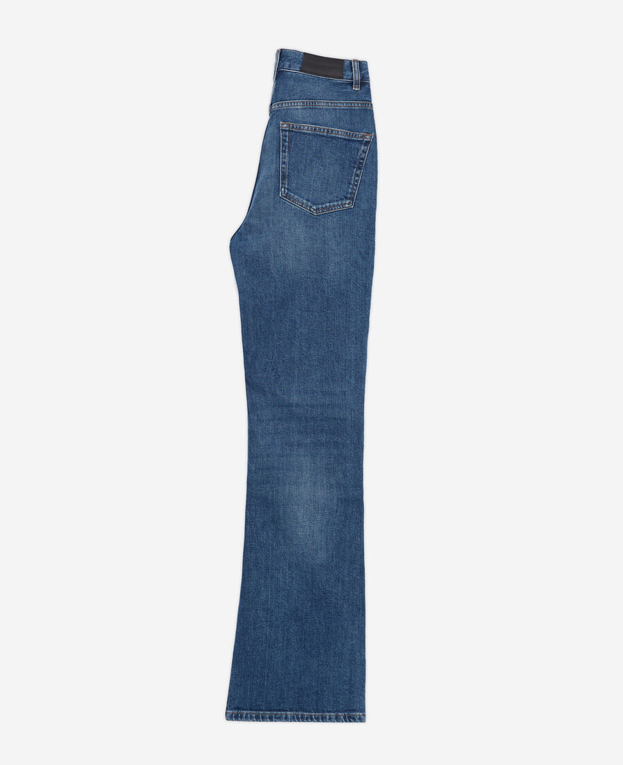 jean bleu taille haute bootcut
