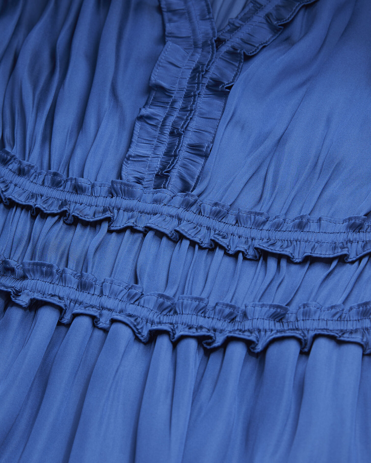 Blaues kurzes Kleid mit Raffungen, NAVY, hi-res image number null