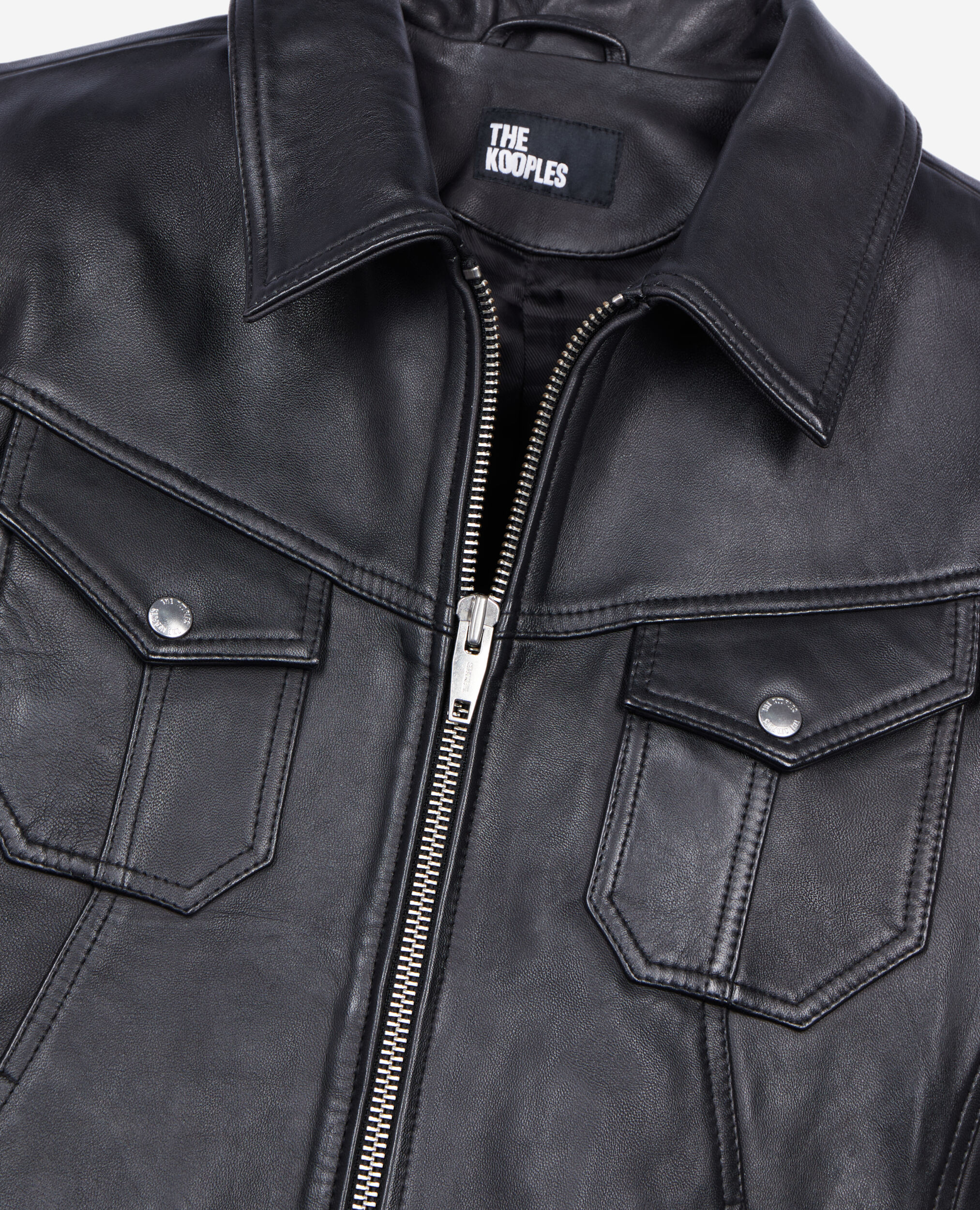 Kooples men's leather jacket hotsell