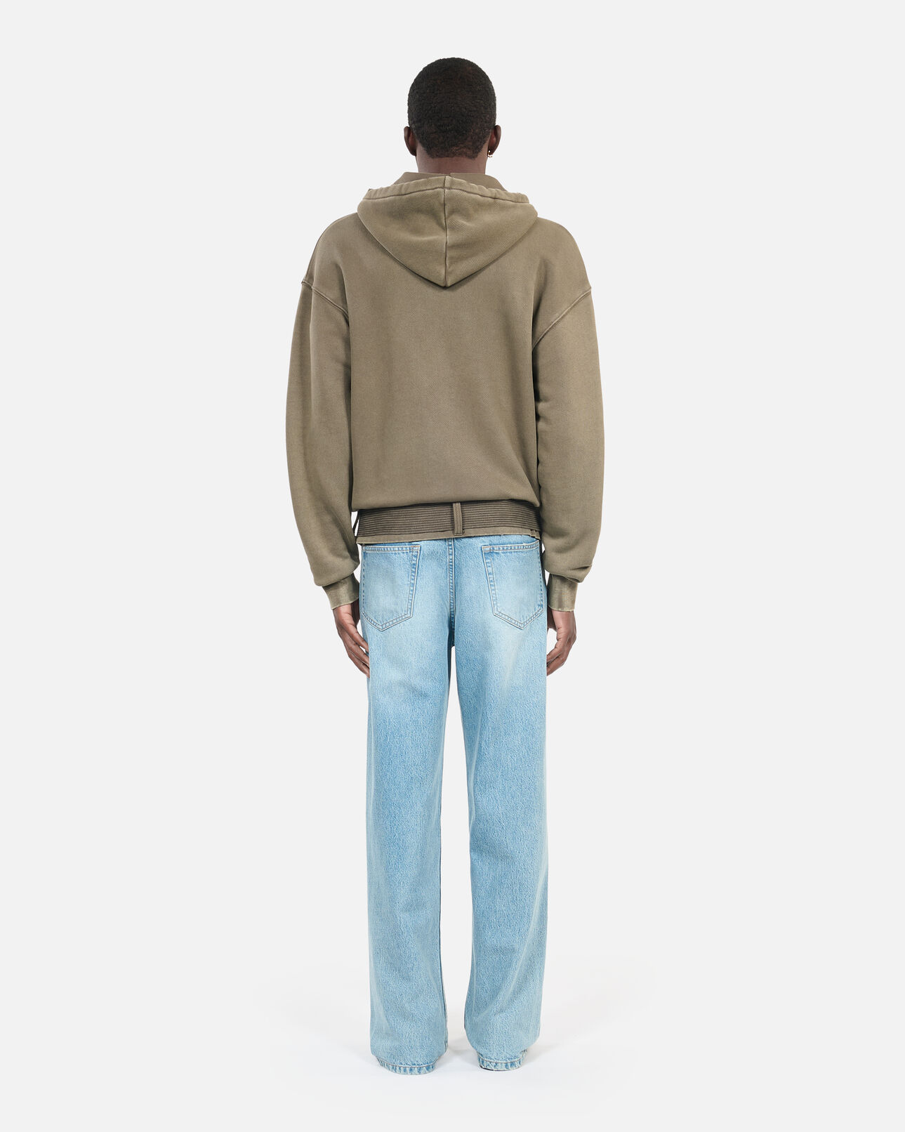 The Kooples MEN OLIVE khaki hoodie