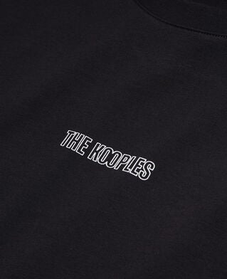 The Kooples HERREN BLACK schwarzes t-shirt herren mit logo