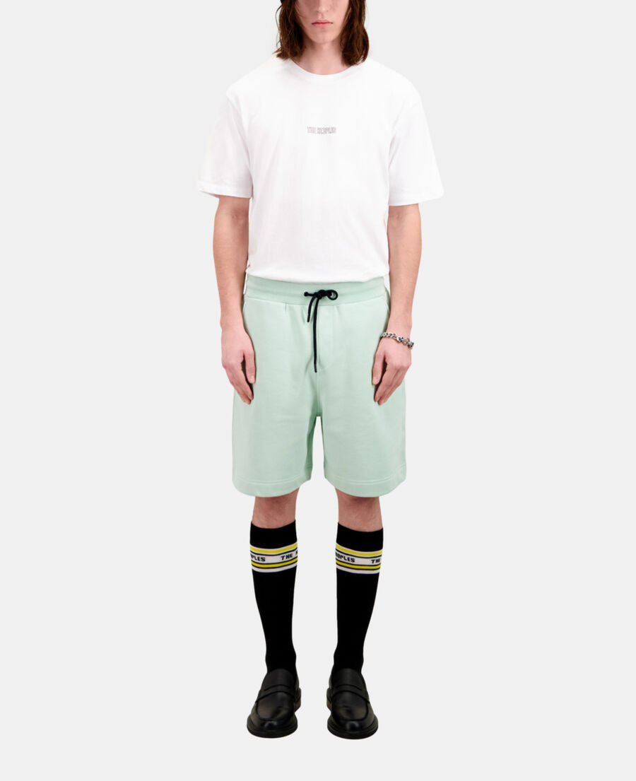 grüne shorts aus baumwolle