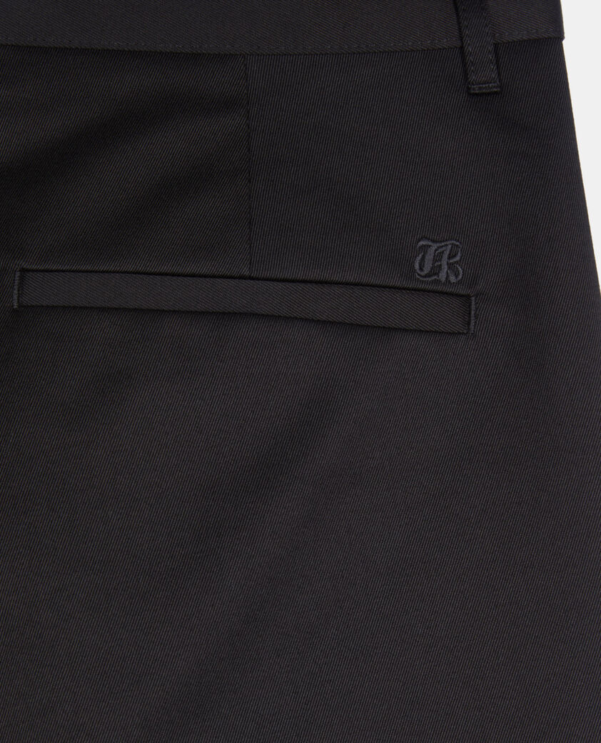 The Kooples MEN BLACK black cotton trousers