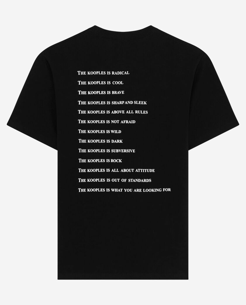 The Kooples HOMME BLACK t-shirt what is à strass noir
