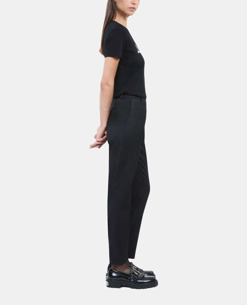 The Kooples FEMME BLACK WASHED t-shirt à sérigraphie noir