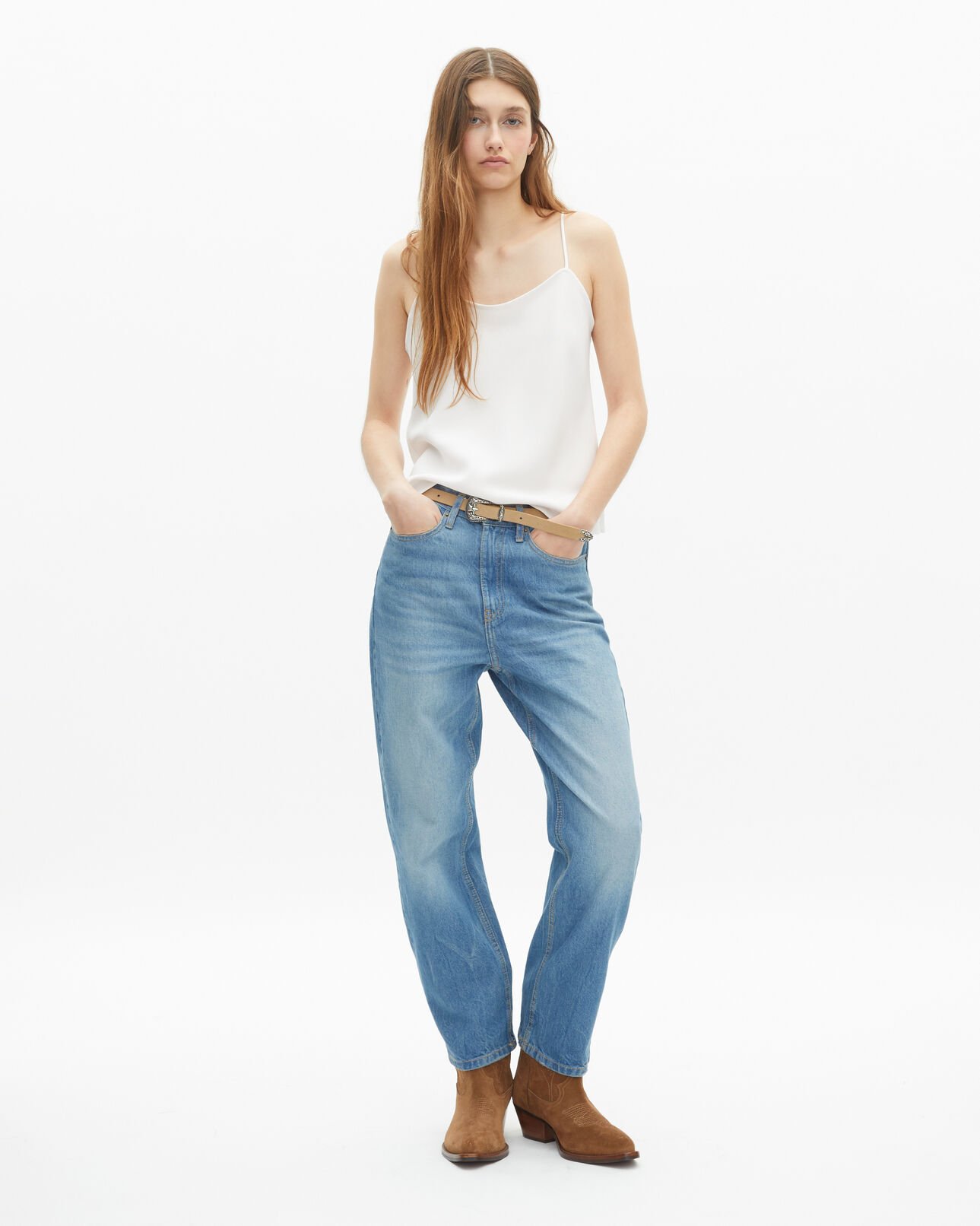 The Kooples MUJER ECRU camiseta interior blanco crudo