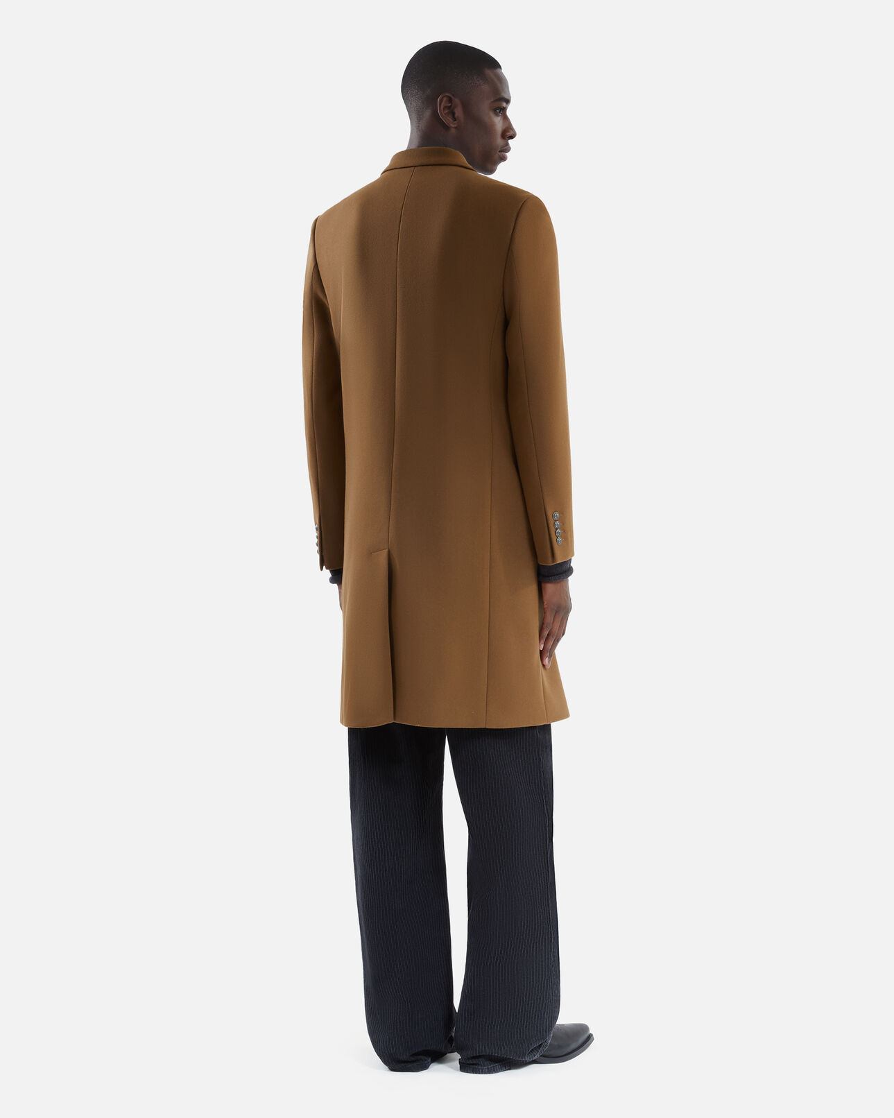 The Kooples HOMME CAMEL manteau long en laine mélangée camel