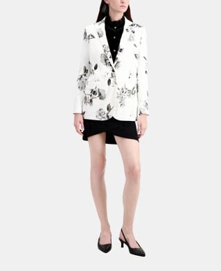 The Kooples FEMME ECRU veste tailleur imprimée