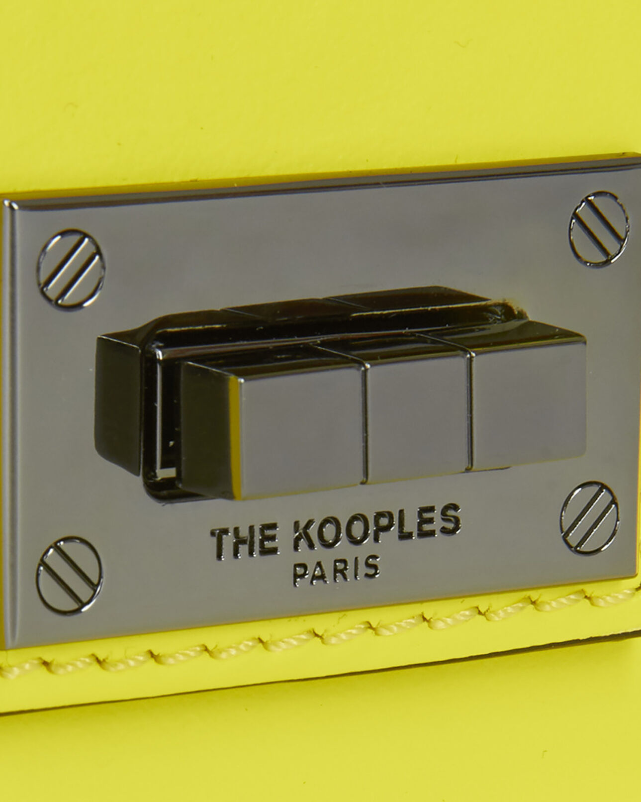 The Kooples WOMEN YELLOW ACID small emily bag in yellow leather