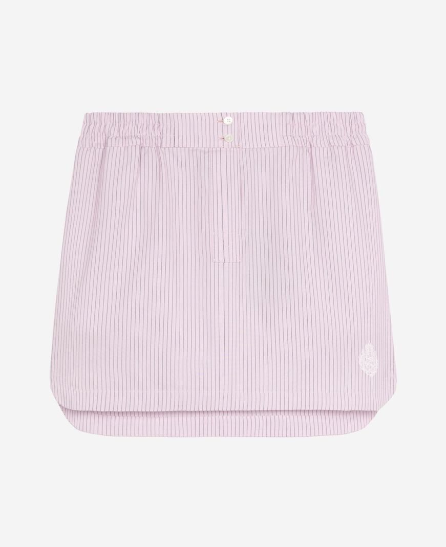 The Kooples WOMEN PINK BLACK pink striped short skirt