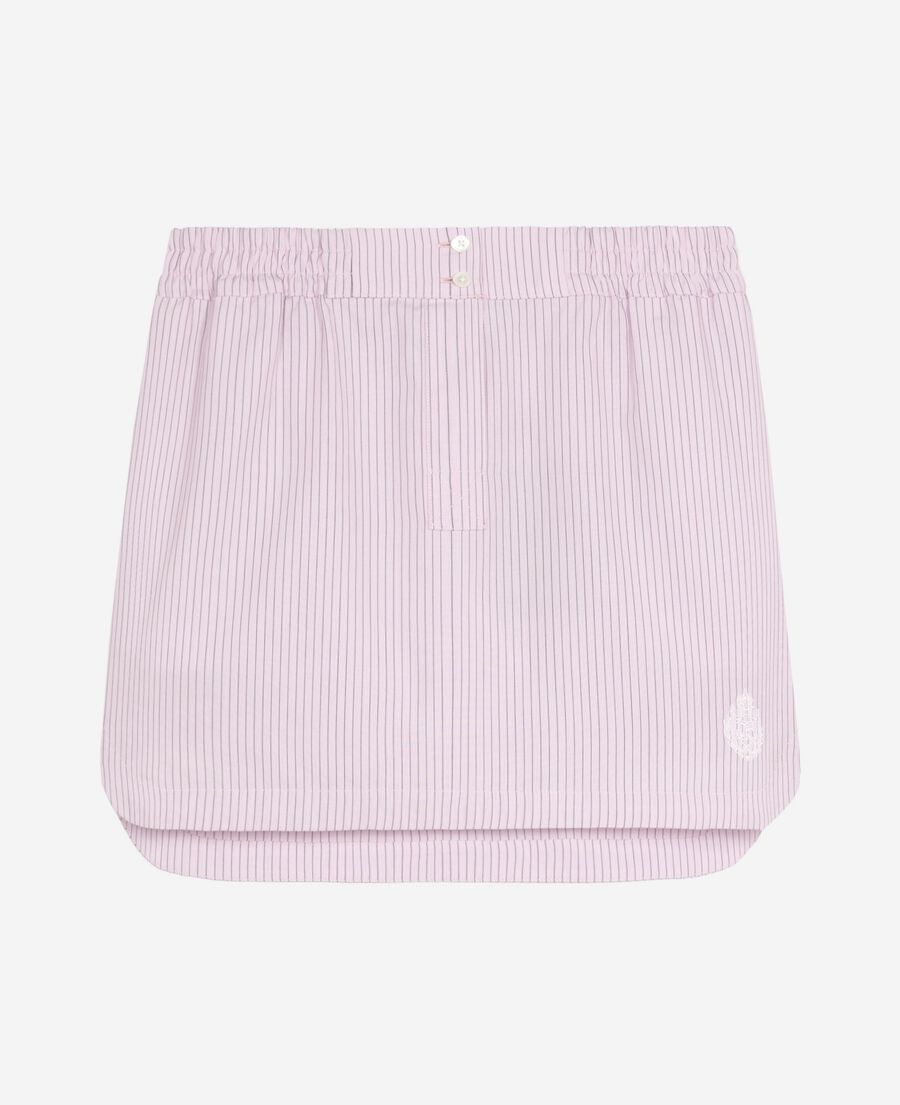 The Kooples WOMEN PINK BLACK pink striped short skirt