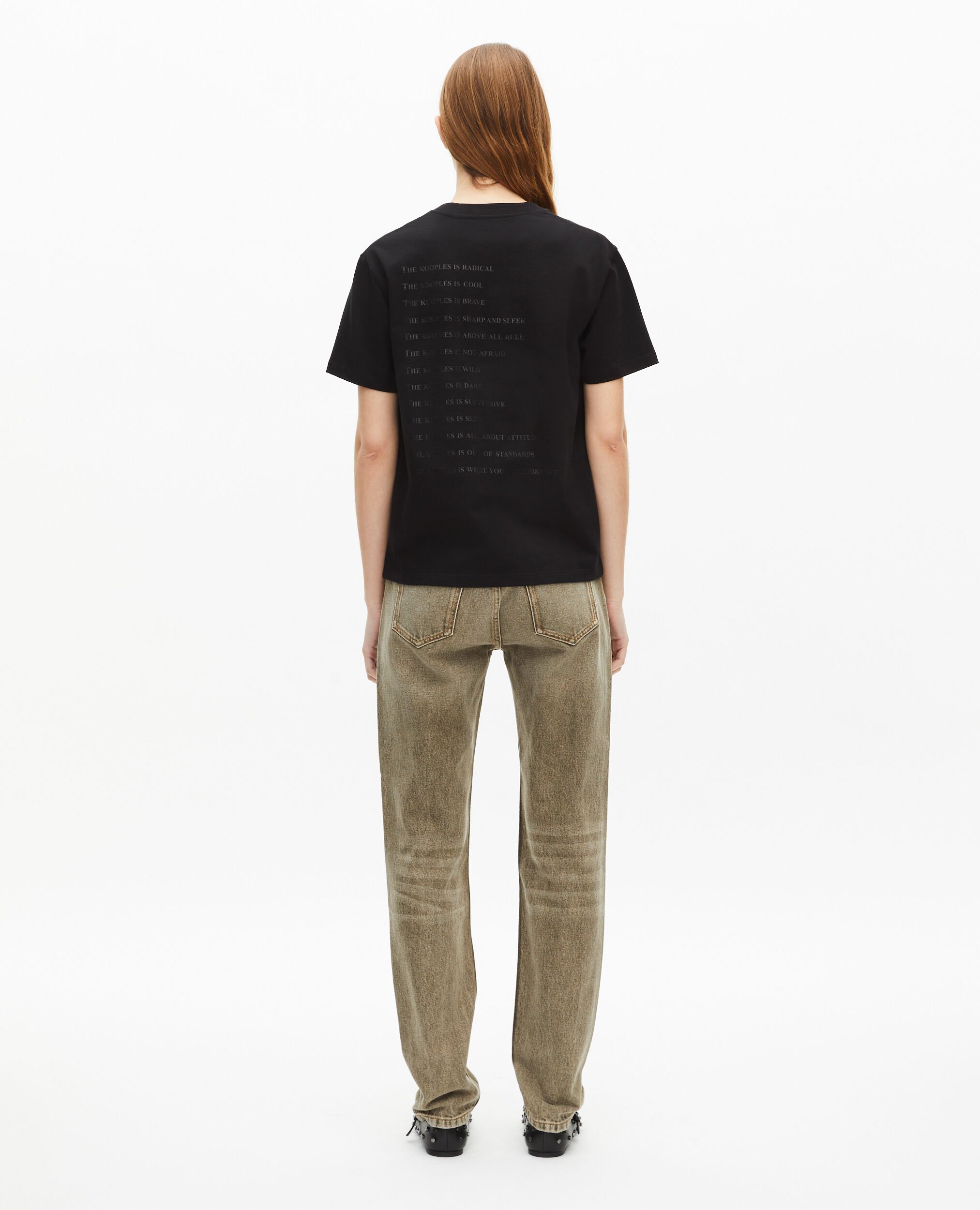 Was ist ein schwarzes und Leoparden-T-Shirt, BLACK, hi-res image number null