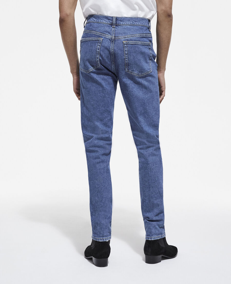 blue slim-fit jeans