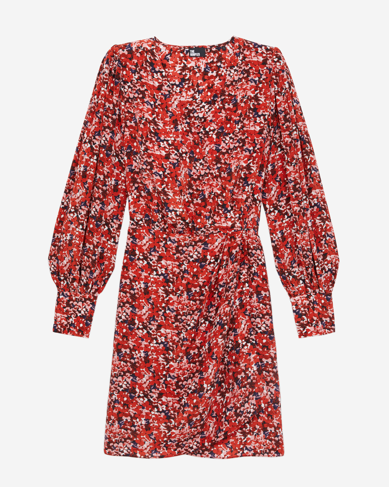 Robe courte imprimé fleuri, RED, hi-res image number null