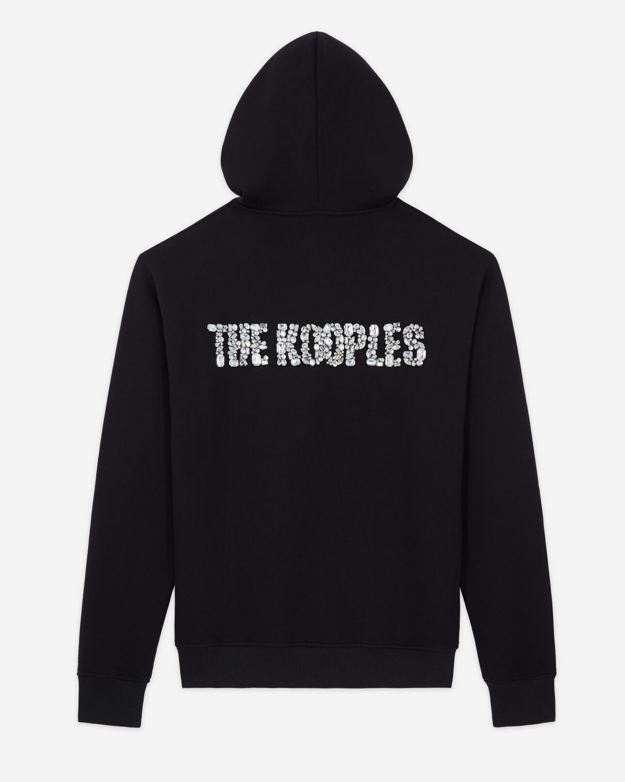 The Kooples HOMME BLACK sweatshirt logo strass noir