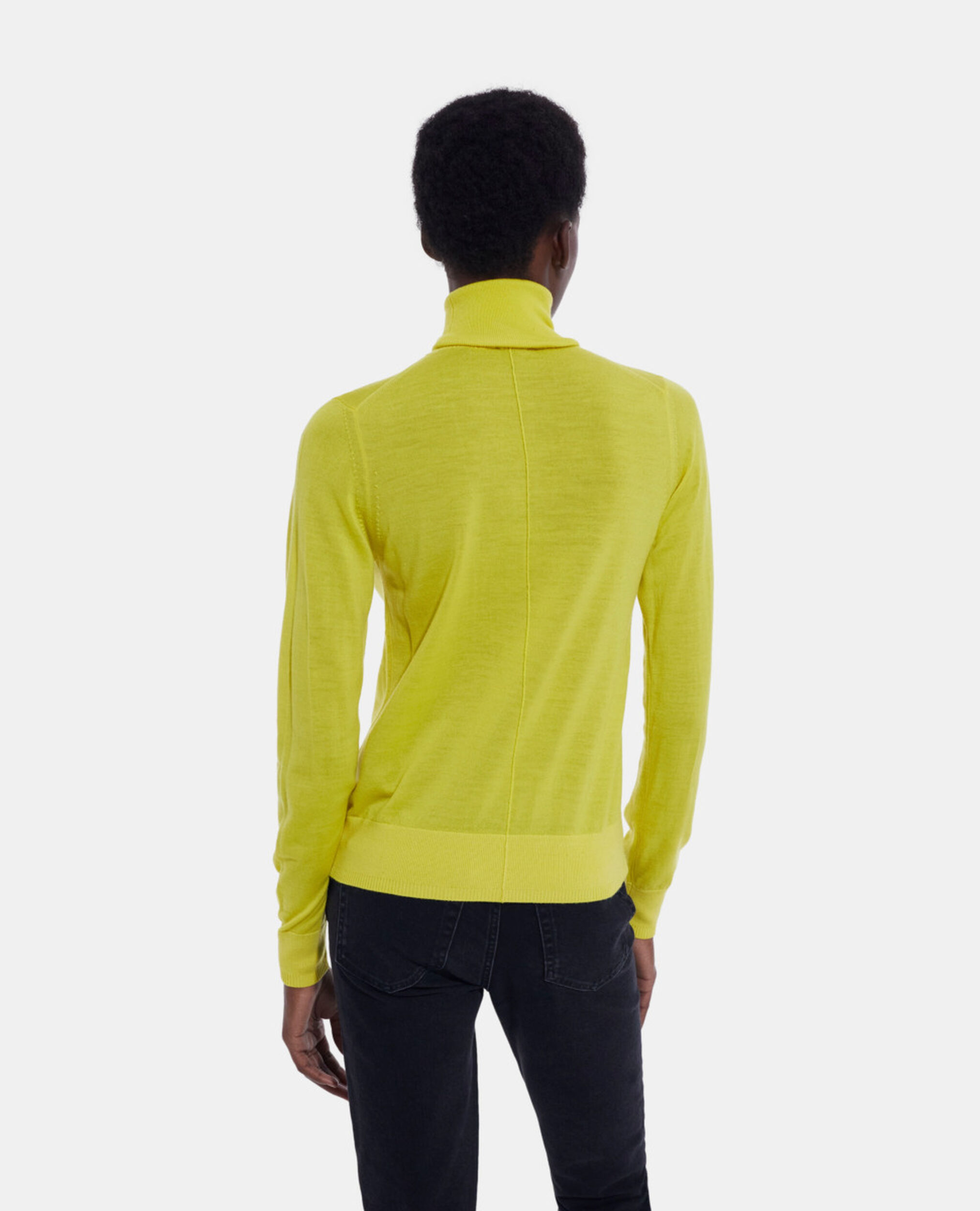Pull en laine jaune, YELLOW, hi-res image number null