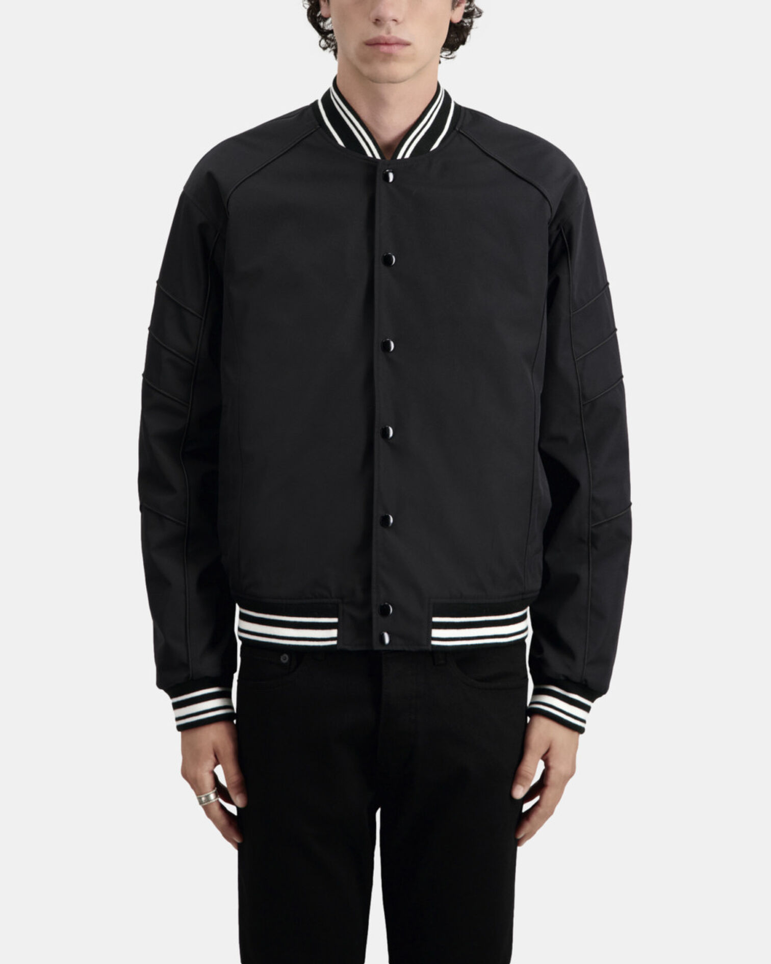 Blouson noir, BLACK, hi-res image number null