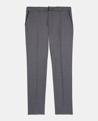 The Kooples MEN BLACK GREY black and white houndstooth suit trousers
