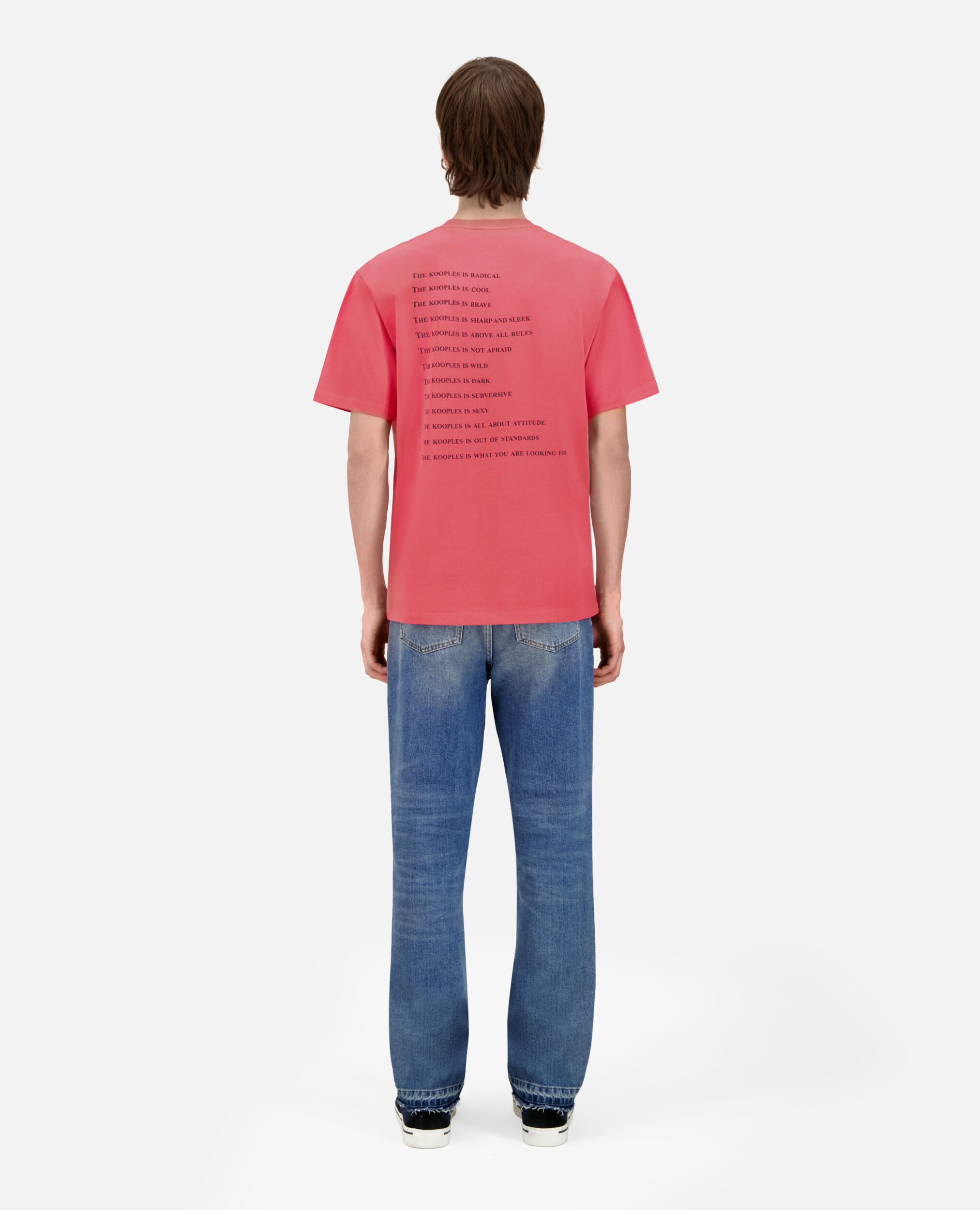 Rosa T-Shirt mit What is-Schriftzug, RETRO PINK, hi-res image number null
