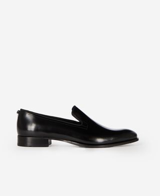 The Kooples H BLACK black shiny leather loafers