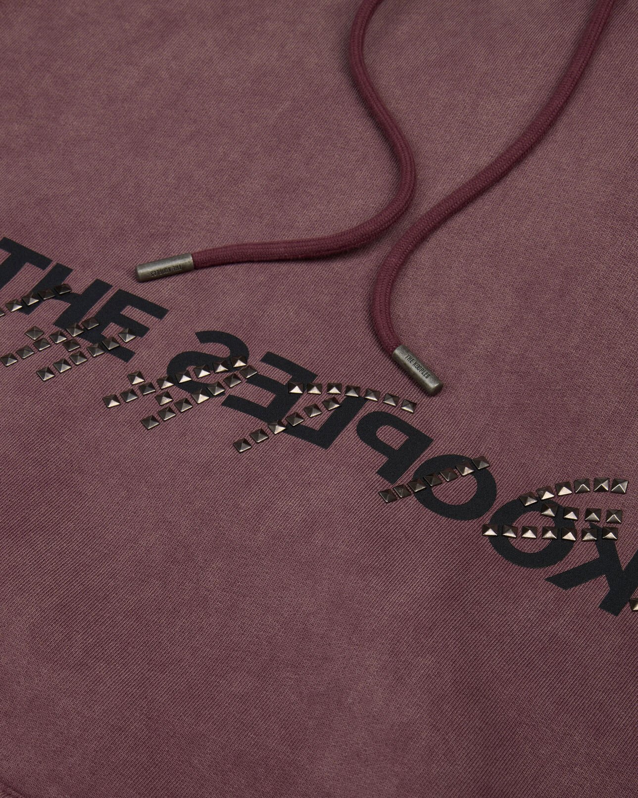 The Kooples MEN FIGUE what is bordeaux hooded sweatshirt
