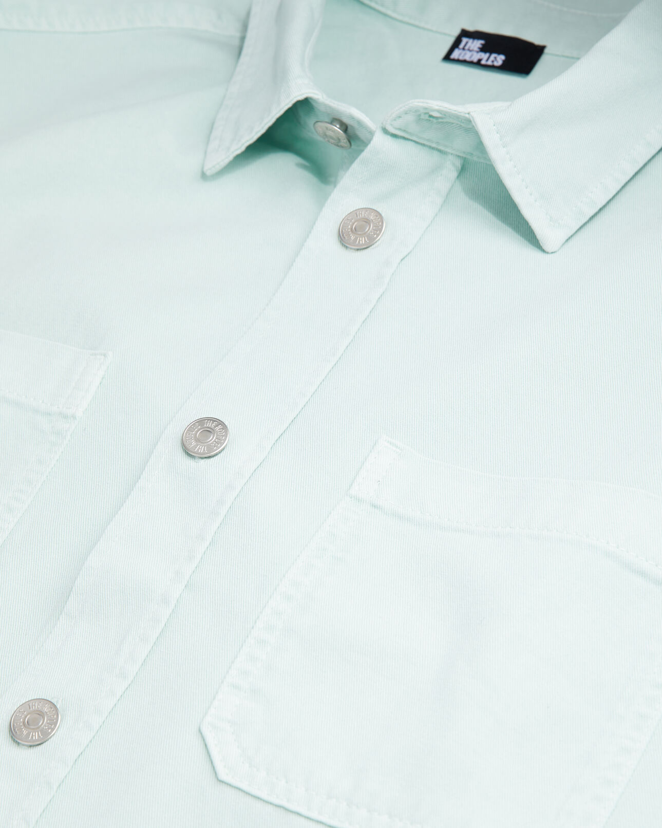 The Kooples HOMME OCEAN surchemise verte en denim