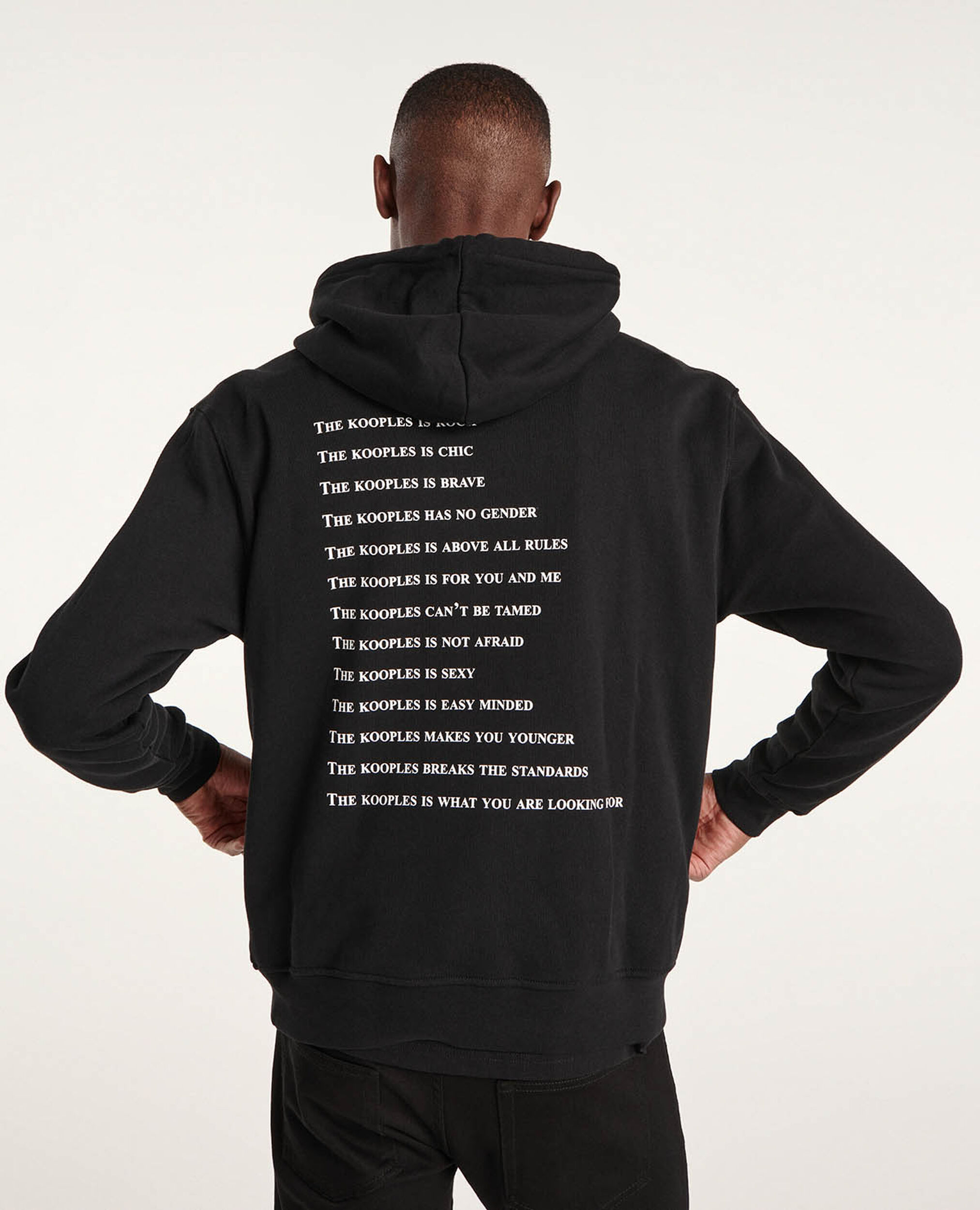 Sudadera negra serigrafía What is, BLACK, hi-res image number null