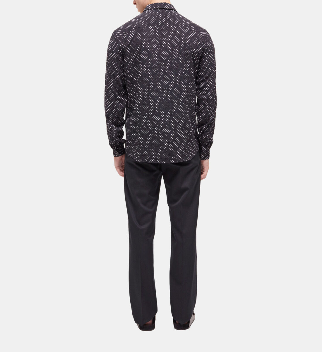 Printed shirt with classic collar