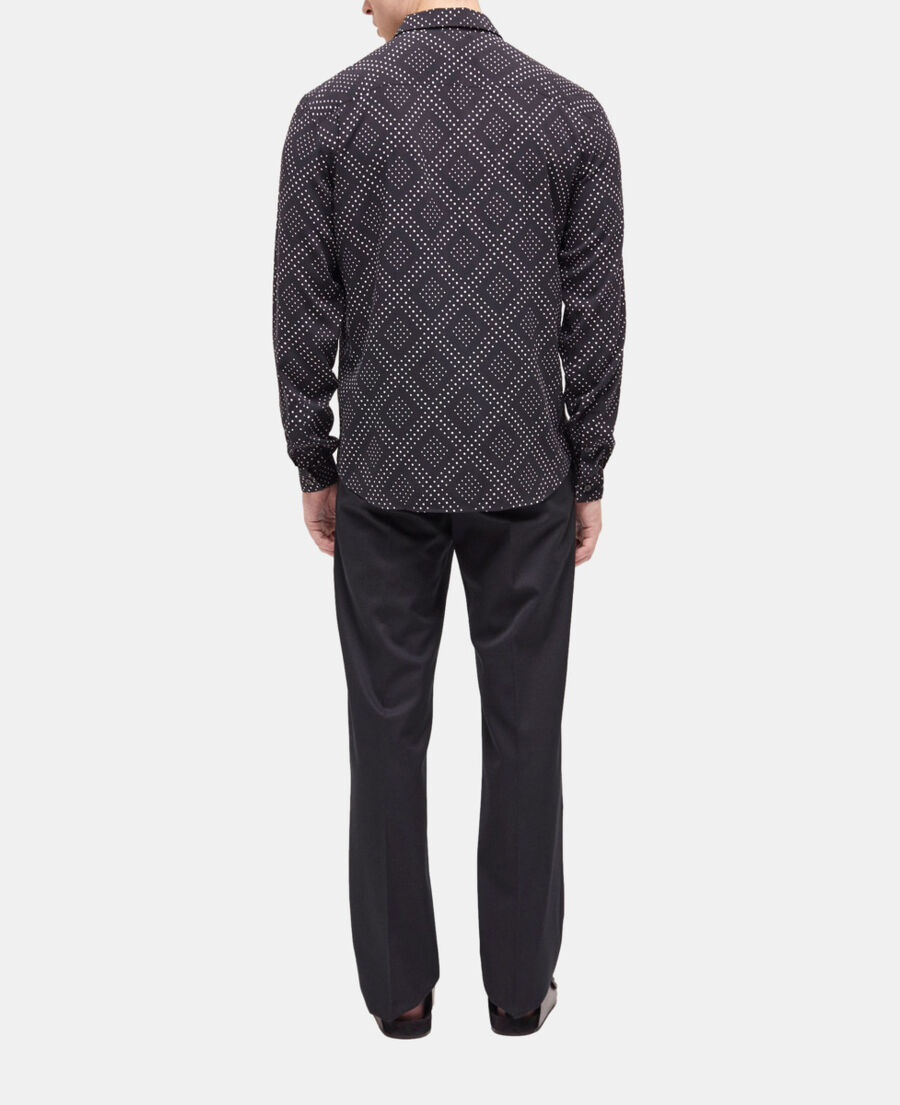 printed shirt with classic collar