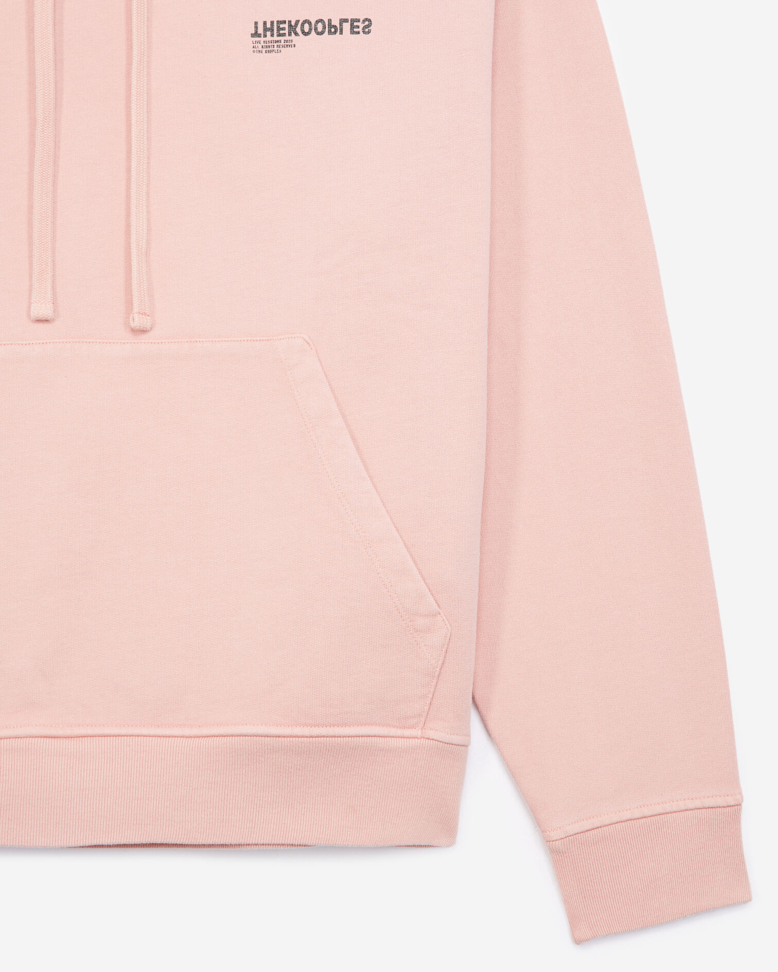 Sweat à capuche rose brodé The Kooples, LIGHT PINK, hi-res image number null