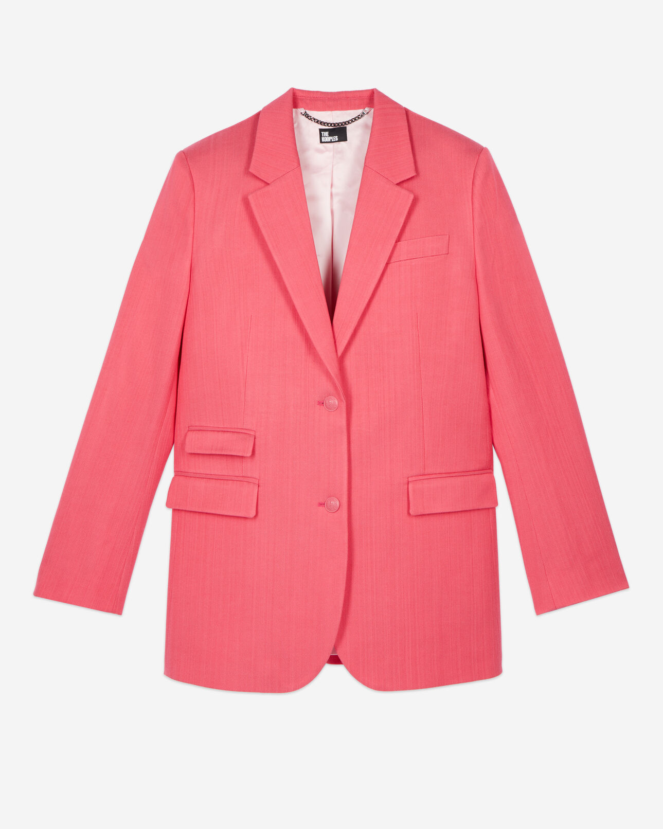 The Kooples WOMEN RETRO PINK fuchsia suit jacket