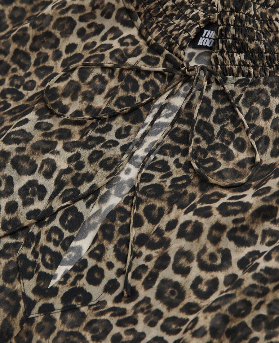 The Kooples WOMEN LEOPARD long leopard print dress