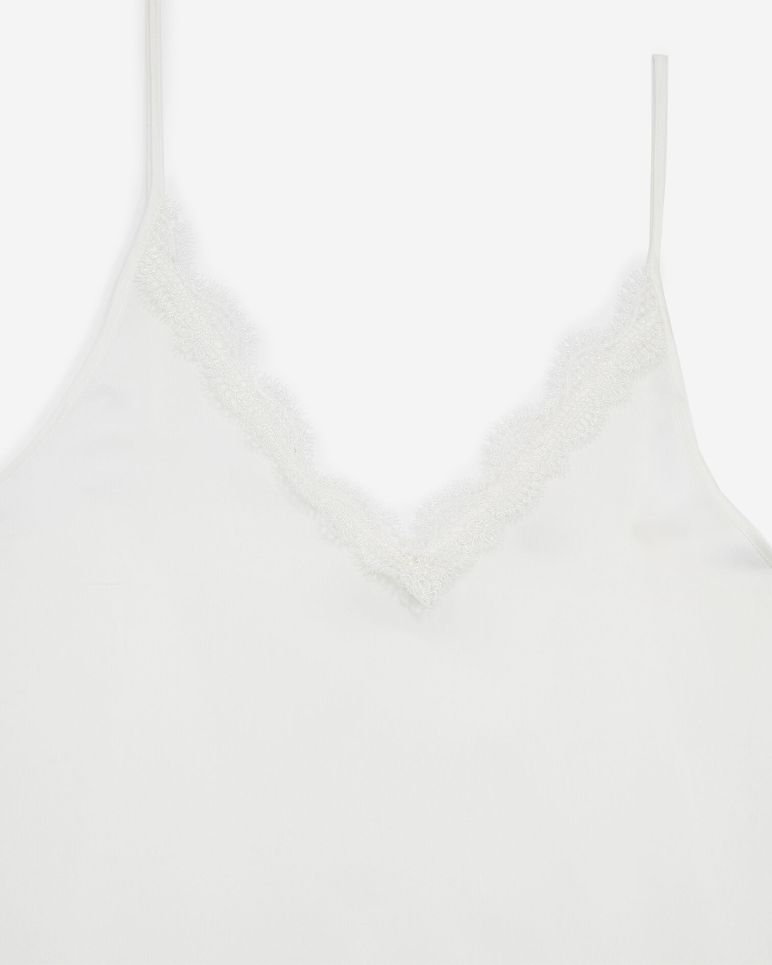 Caraco soie écrue et dentelle, ECRU, hi-res image number null